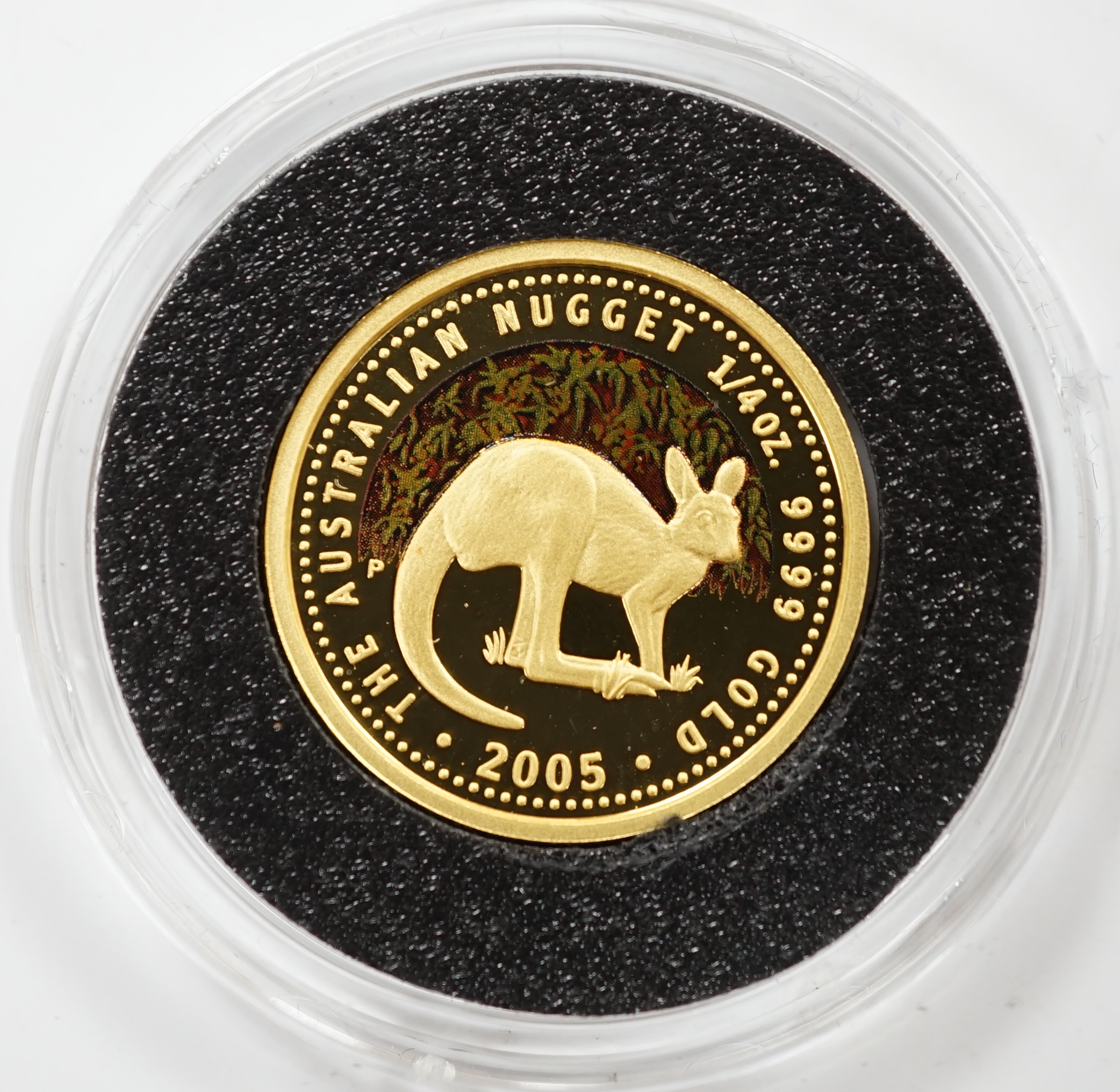 Gold coins, 2005 Australia proof gold $25 dollar coin